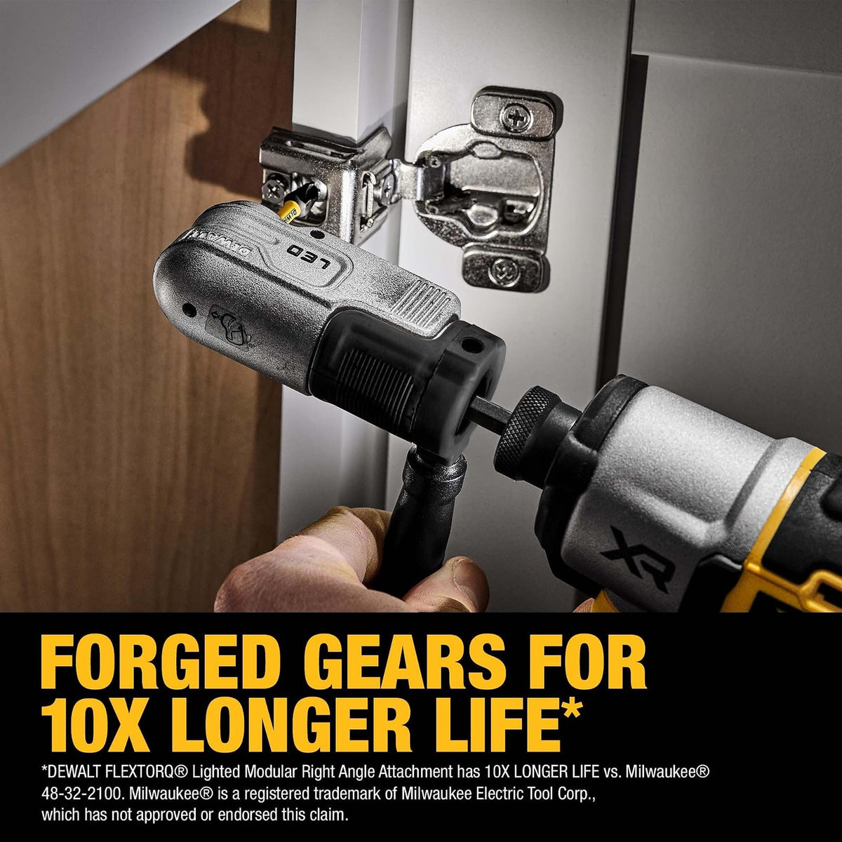 DEWALT FLEXTORQ Accesorio Modular de Ángulo Recto Iluminado para Driver de Impacto