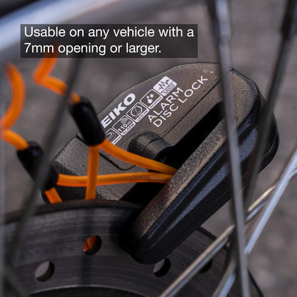Neiko Candado de Motocicleta Antirrobo con Alarma 52908A | Bloqueo de disco, sensor de movimiento, 110 dB, compatible con motocicletas, , scooters