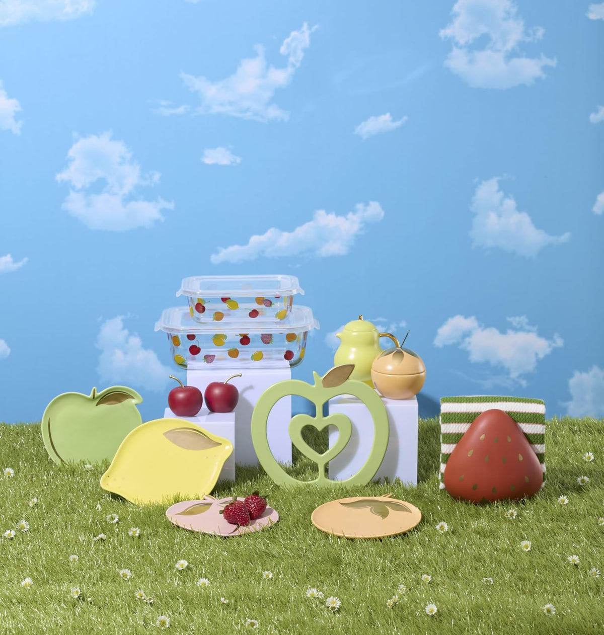Kate Spade New York - Juego de 4 platos Tutti Fruity Tidbit