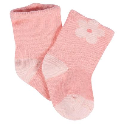 Gerber 8-pair Wiggle-proof Sock Calcetines a prueba de enredos Unisex bebé