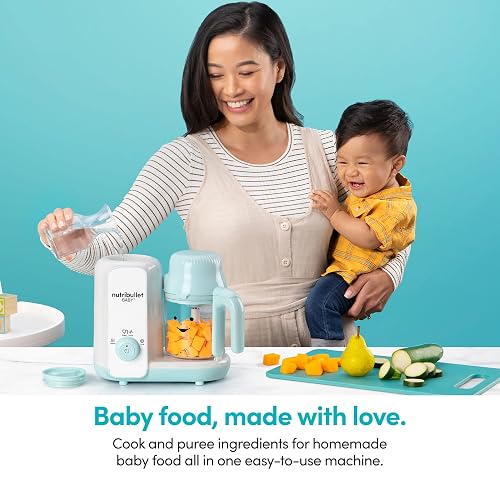 NutriBullet - Baby Steam + Blend, blanco/azul