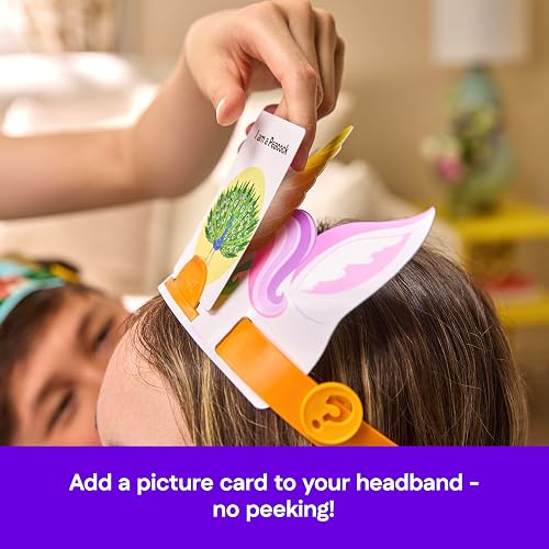 Spin Master Games, Hedbanz 3.ª edición 2025, Juego de adivinar imágenes, Preguntas rápidas y diversión a Toda Velocidad, Juego Sencillo para niños y familias, 2–6 Jugadores, a Partir de 6 años