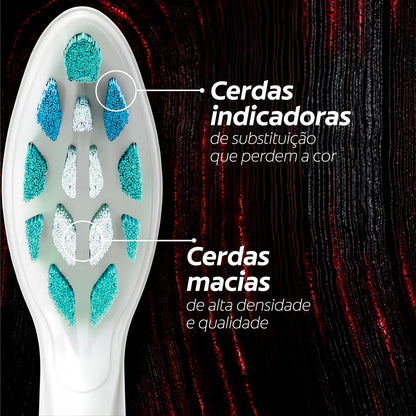 Philips Colgate Repuesto Cepillo Eléctrico SonricPro 2 piezas | Remueve 7 veces Más Placa que un Cepillo Manual, Cerdas Suaves de Alta Calidad, Llega a Lugares Difíciles de Alcanzar