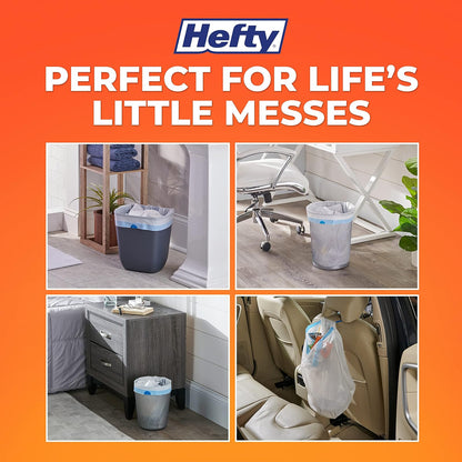 Hefty - Bolsas de basura pequeñas, aroma fabuloso, 4 galones, 52 unidades
