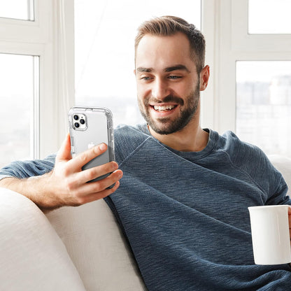ORIbox - Funda Compatible con iPhone 13 Pro, Resistente a los Golpes, anticaídas, Transparente