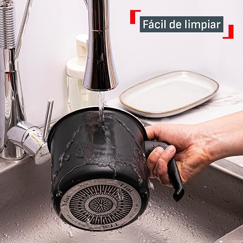 T-fal Lechero 14 cm Hard Titanium Plus con antiadherente y termo señal, C3823883