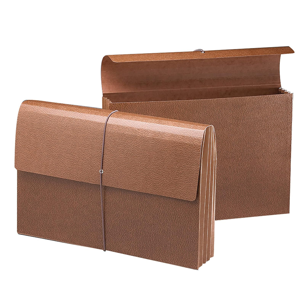 Smead Cartera expandible, expansión de 3-1/2 pulgadas, cierre de solapa y cordón, refuerzo de cuerda roja, tamaño legal, material impreso en rojo, 10 por caja (71356)