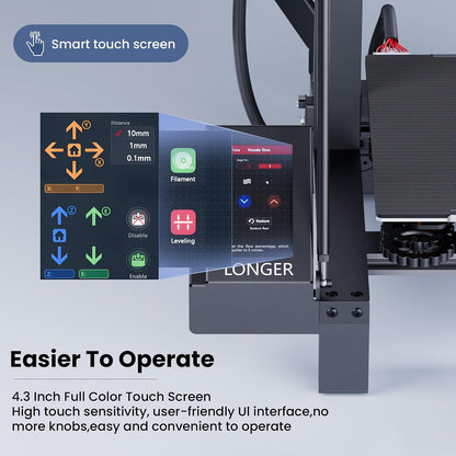 Impresora 3D más larga LK5 Pro, impresora 3D FDM con gran tamaño de construcción de 11.8 x 11.8 x 15.7 pulgadas, 95% premontada, fuente totalmente abierta, reanudar la impresión, placa base silenciosa
