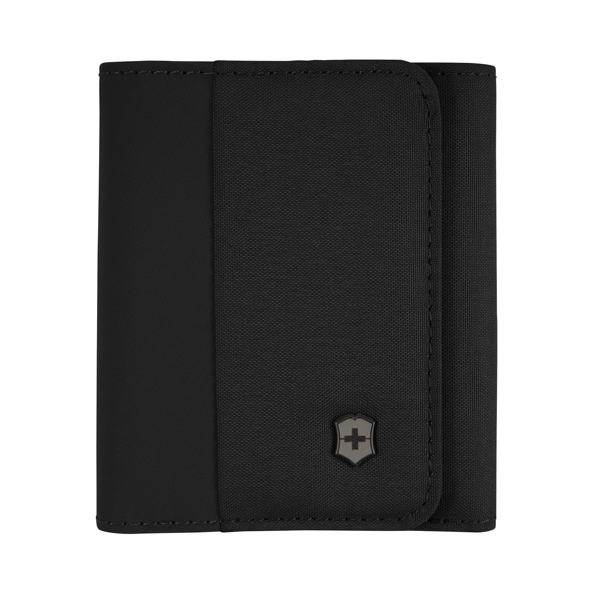 Victorinox Travel Essentials, Billetera de tres pliegues con protección RFID, Negra - Taglia Unica - Negro -