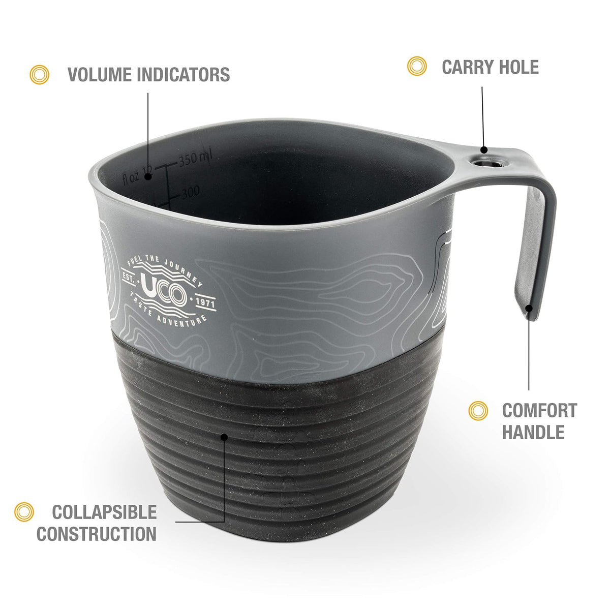 UCO Collapsible Cup for Hiking, Backpacking, and Camping