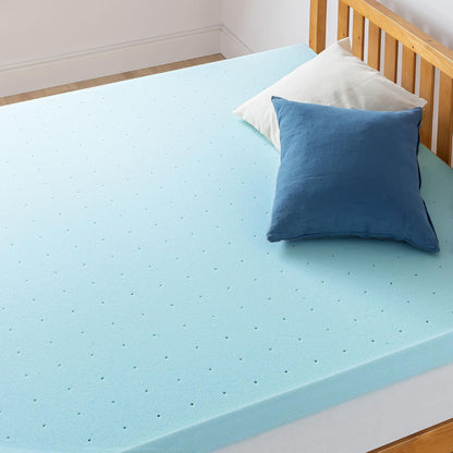 Best Price - Colchón de Espuma viscoelástica ventilada de 4 Pulgadas, infusión de Gel refrigerante, Certificado CertiPUR-US, Esencial para recámara, Individual XL