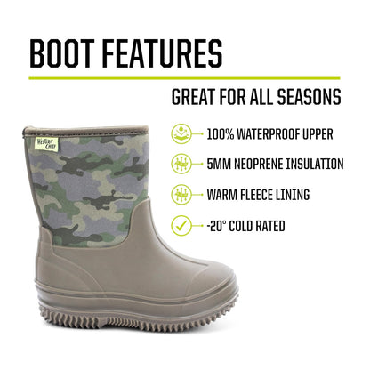 Western Chief Freestyle Neoprene Rain Boot Botas para nieve para niños unisex