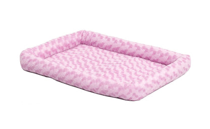 MidWest Cama para Perro o Gato con Refuerzo Acolchado - Rosado Blush - 18 pulgadas