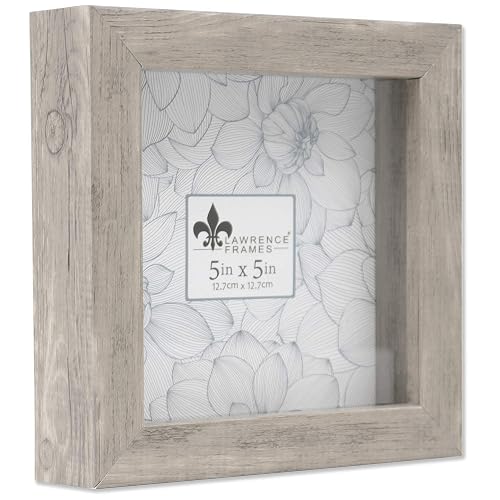 Lawrence Frames - Marco de Sombra, 5 x 5, Color Gris Natural