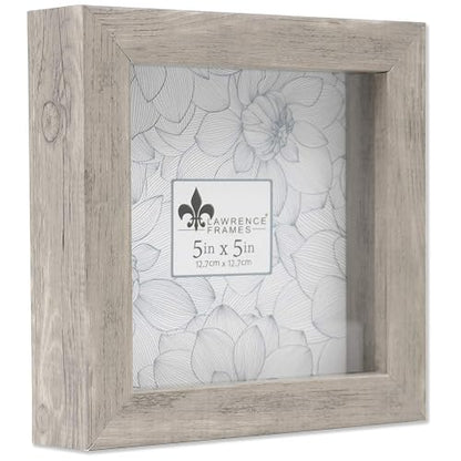 Lawrence Frames - Marco de Sombra, 5 x 5, Color Gris Natural