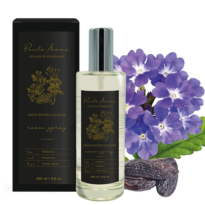 Punto Aroma - Home Mist 250ml - Ambientador de Fragancia Premium - Air Freshener - Spray aromatizante con atomizador - Ideal para casa, automóvil, oficina, carro, baño (Fresh Water Cologne)