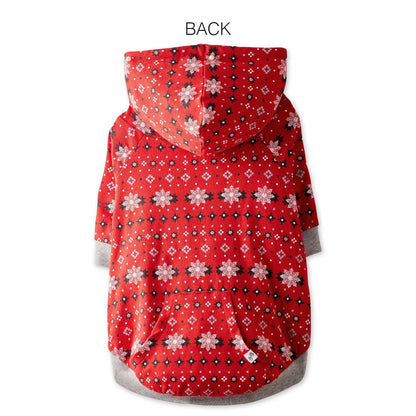 pet passion - Chamarra con Capucha para Perros 100% algodón orgánico para Perros pequeños, medianos y Grandes, Fair Isle, XL