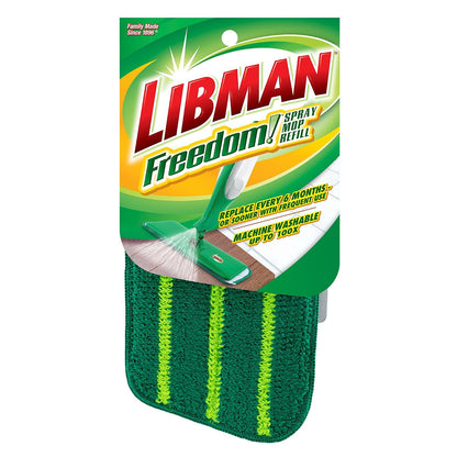 Libman Freedom - Recambios para trapeador en Aerosol, 3 Piezas, Color Verde
