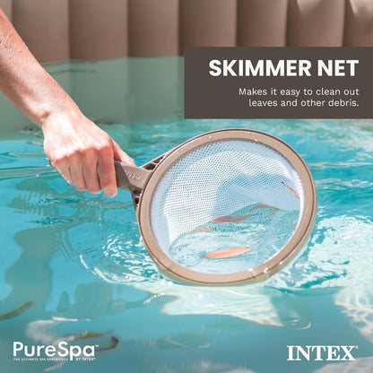 Intex PureSpa Kit de Accesorios de Mantenimiento | 3 piezas, cepillo para polvo curvado, skimmer de malla, depurador