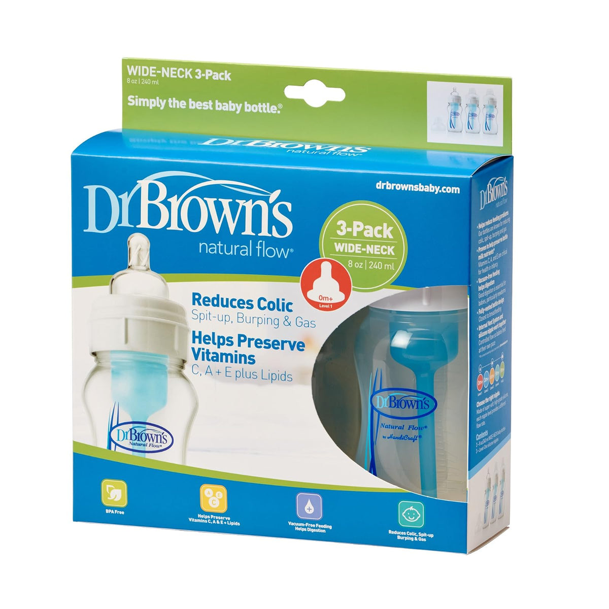 Dr. Brown's Botella original, 8 onzas, individual