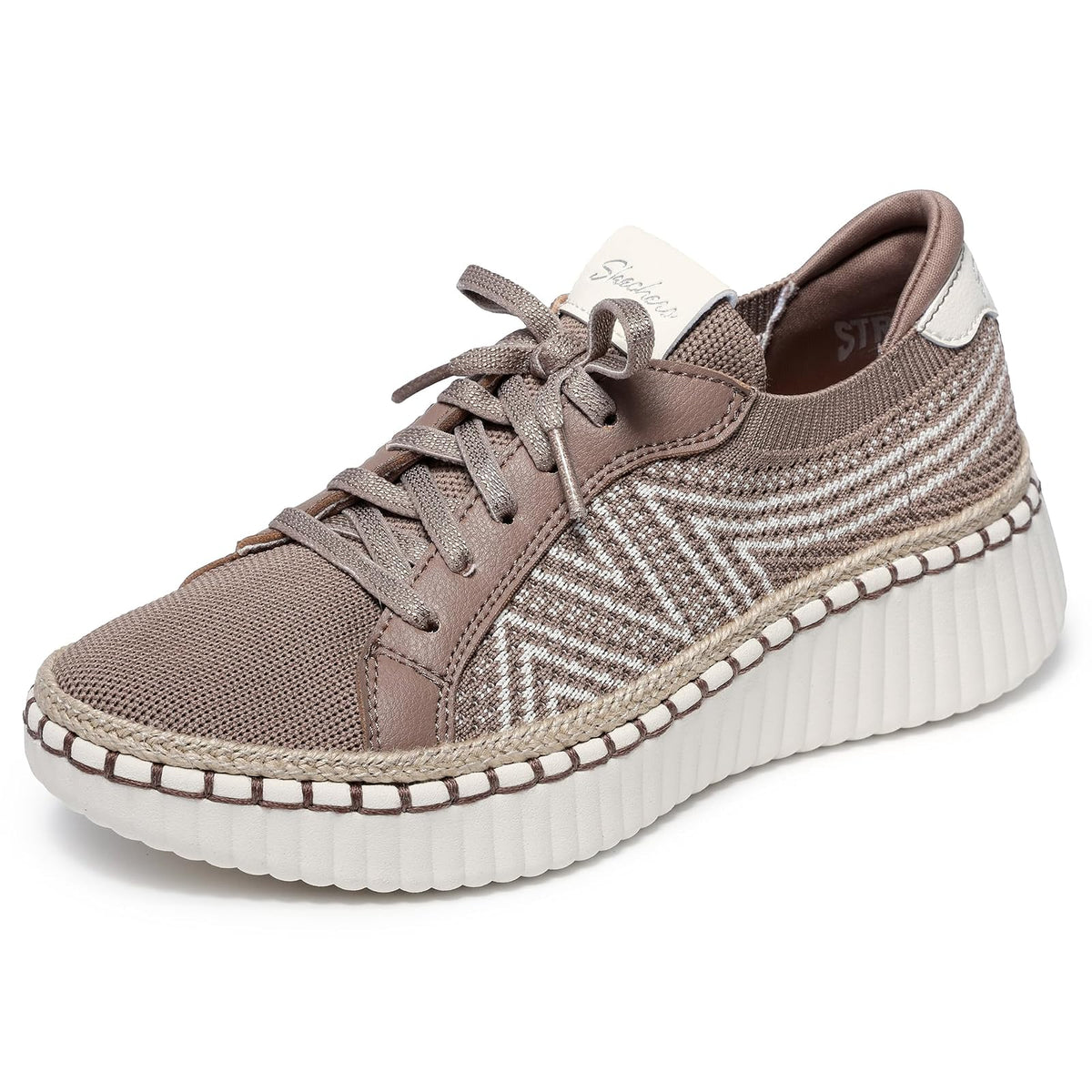 Skechers Wilshire Blvd Bellevue Zapato Casual para Mujer - 28.0 cm - Moca