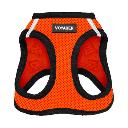 Best Pet Supplies Arnés Voyager Step-In Air para Perro, Todo Clima - XXS (Chest: 11.5 - 13" * Fit Cats) - Base naranja.