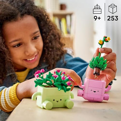 LEGO Plantas Danzarinas – Set de Construcción con Flores para Niñas y Niños – Decoración Natural – 2 Plantas y 2 Macetas de Colores Pastel – Idea de Regalo – 11506