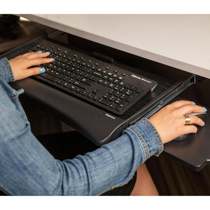 Fellowes 9140303 Bandeja para Teclado Office Suites Debajo del Escritorio Color Negro