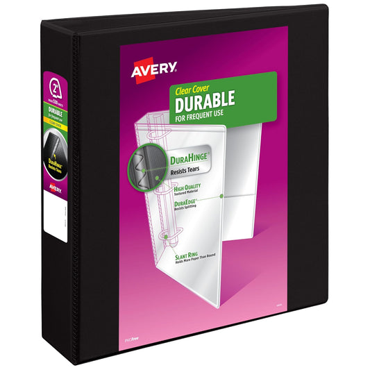 Avery Carpeta durable con vista y anillo inclinado, 5cm | Para uso diario, en el hogar y en la oficina, columna vertebral DuraHinge, bordes resistentes a las roturas