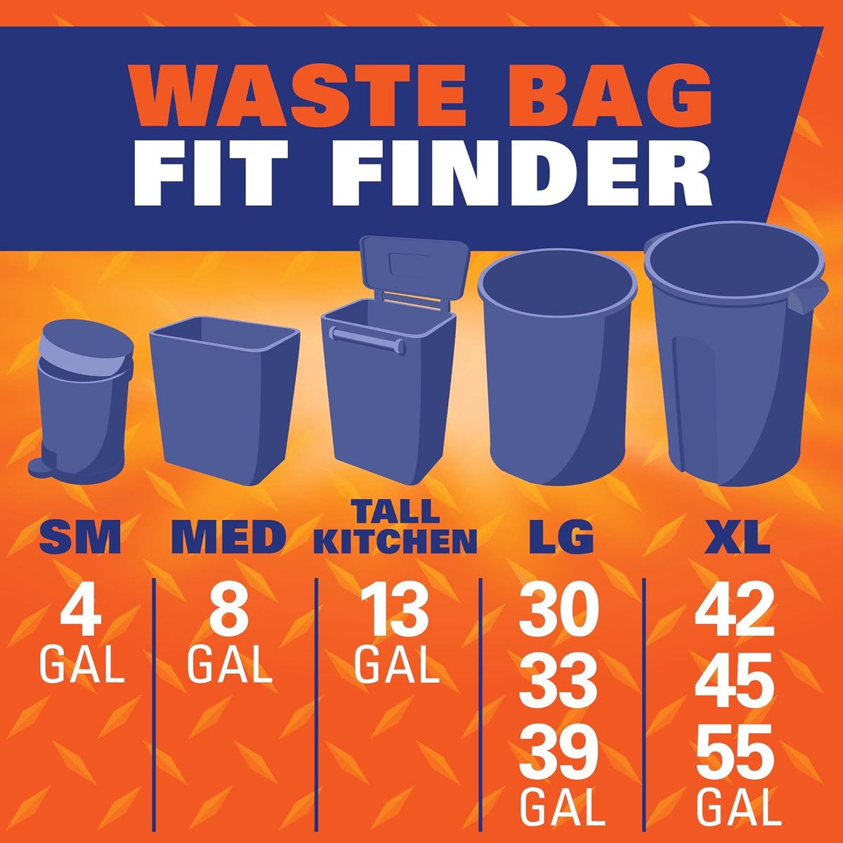 Hefty Bolsas de basura de cocina fuertes y altas, sin perfume, 13 galones, 120 unidades