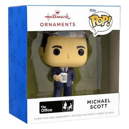Hallmark The Office Michael Scott Funko Pop! Adorno navideño de Resina
