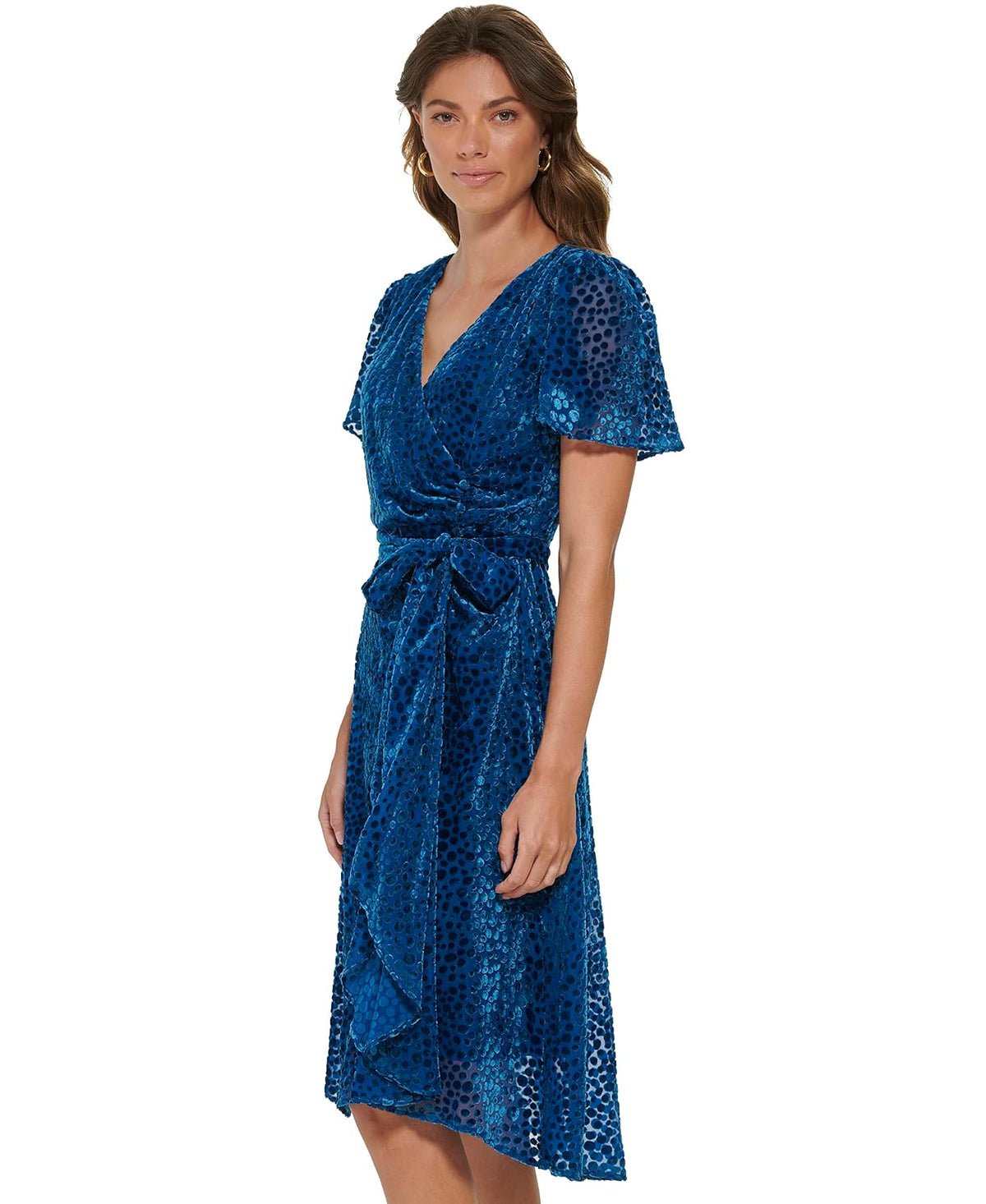 DKNY - Vestido Cruzado de imitación para Mujer