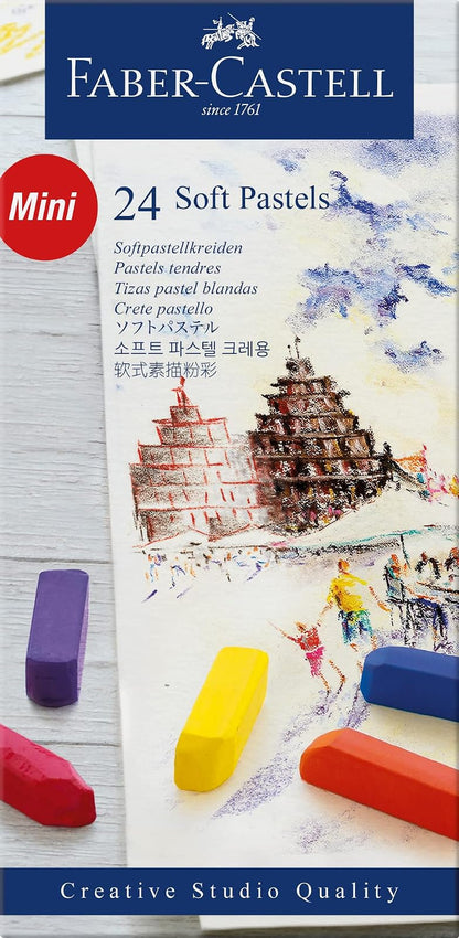 Faber-Castel FC128224 Creative Studio - Crayones Pastel (24 Unidades), Varios Colores