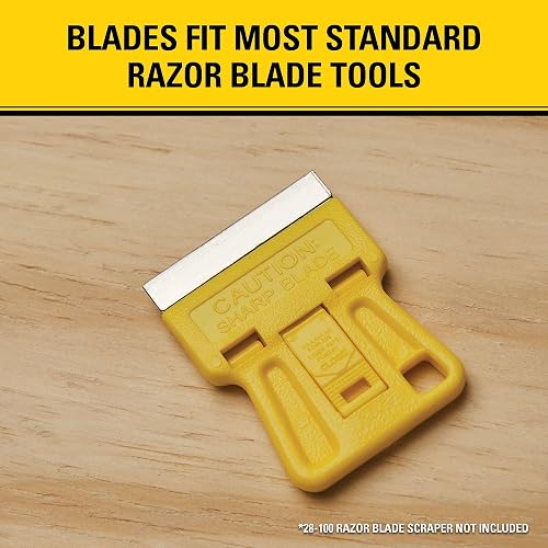 STANLEY Hojas de Repuesto para Raspador, 10 Piezas, 28-510 | Hojas de Repuesto para Raspador, Herramienta de Uso General, 10 Piezas
