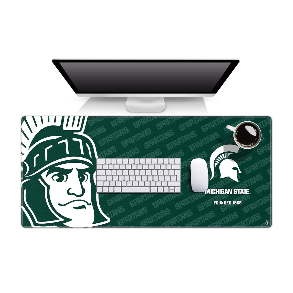 YouTheFan NCAA Michigan State Spartans Logo Series Desk Pad - Michigan State Spartans