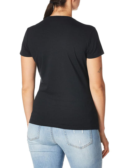 True Religion Moon Buddha - Camiseta de Manga Corta y Cuello Redondo Camiseta para Mujer