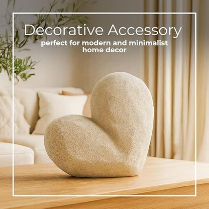 Sagebrook Home 13216-07 - Figura Decorativa (28 cm), diseño de corazón, Color Dorado