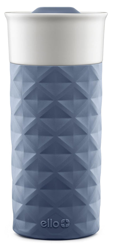 Ello Ogden BPA-Free Ceramic Travel Mug with Lid, Pink, 16 oz