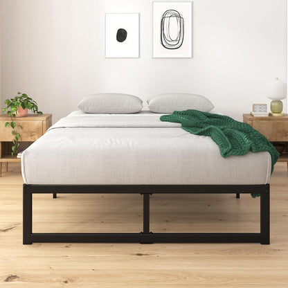 Zinus 35 cm ABEL Estructura de Cama con Plataforma metálica/Base de colchón con Soporte de láminas de Acero/Montaje Sencillo/Cama en una Caja/Muebles de Dormitorio/Base de Cama matrimonial