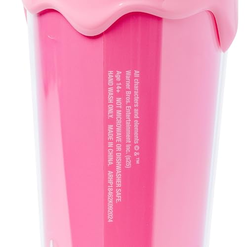Silver Buffalo Harry Potter Happy Birthday Happee Birthdae Harry Escrito a mano Frosting Glaze Cake Vaso de goteo esculpido 3D, 26 onzas