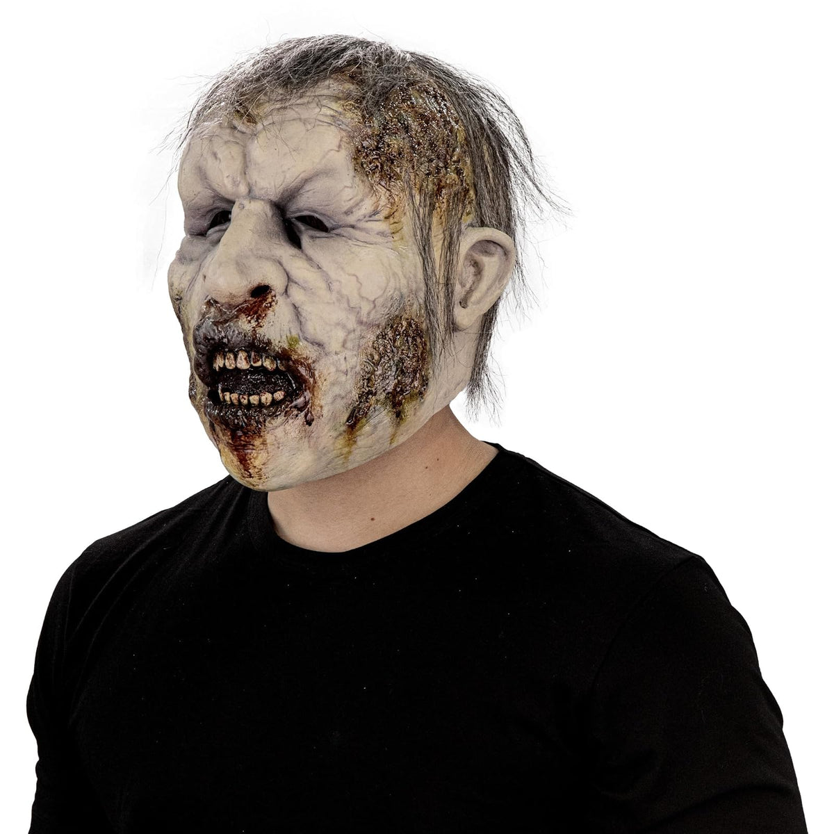 Ghoulish Productions Máscara De Látex Rotten Deceased, Accesorio Látex Cosplay Zombie Ahogado, Disfraz Aterrador para Halloween y Fiestas Temáticas, Cosplay Zombi, Diseño Artesanal