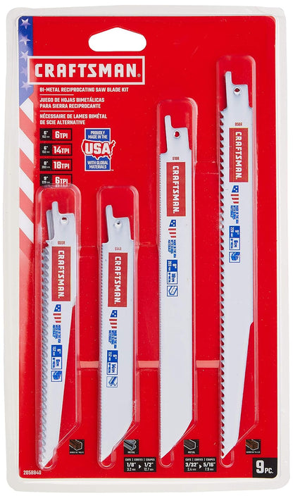 CRAFTSMAN - Hojas de sierra alternativas, kit de 9 piezas (2058840)