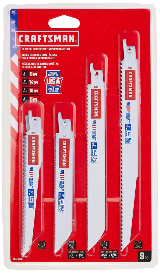 CRAFTSMAN - Hojas de sierra alternativas, kit de 9 piezas (2058840)