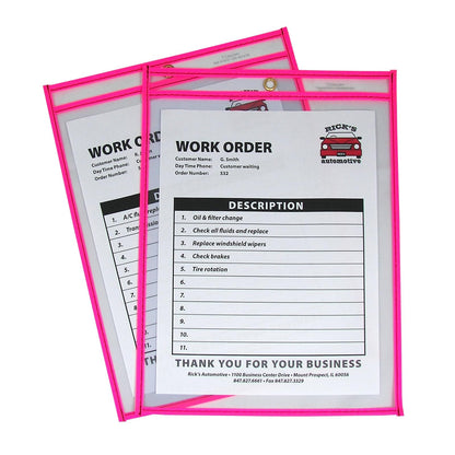 C-Line - Soporte para billetes de tienda (22,8 x 30,5 cm), color neón, Rosado, Box of 15