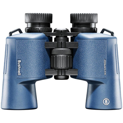 Bushnell H2O - Prismáticos Porro Impermeables de 12 x 42 mm, Color Azul Oscuro Porro WP/FP, Ojales torcidos, Caja 6L 134212R