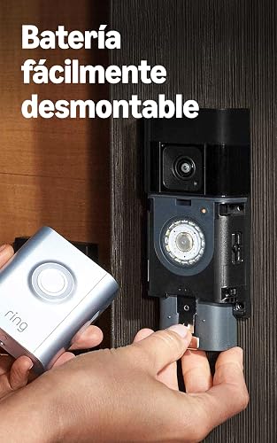 Videotimbre inalámbrico Ring Pro: comunicación bidireccional con Audio+, detección de movimiento 3D y video de cuerpo completo en HD+ de 1536p