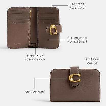 Coach Tabby portafolios Bi-Fold para mujer