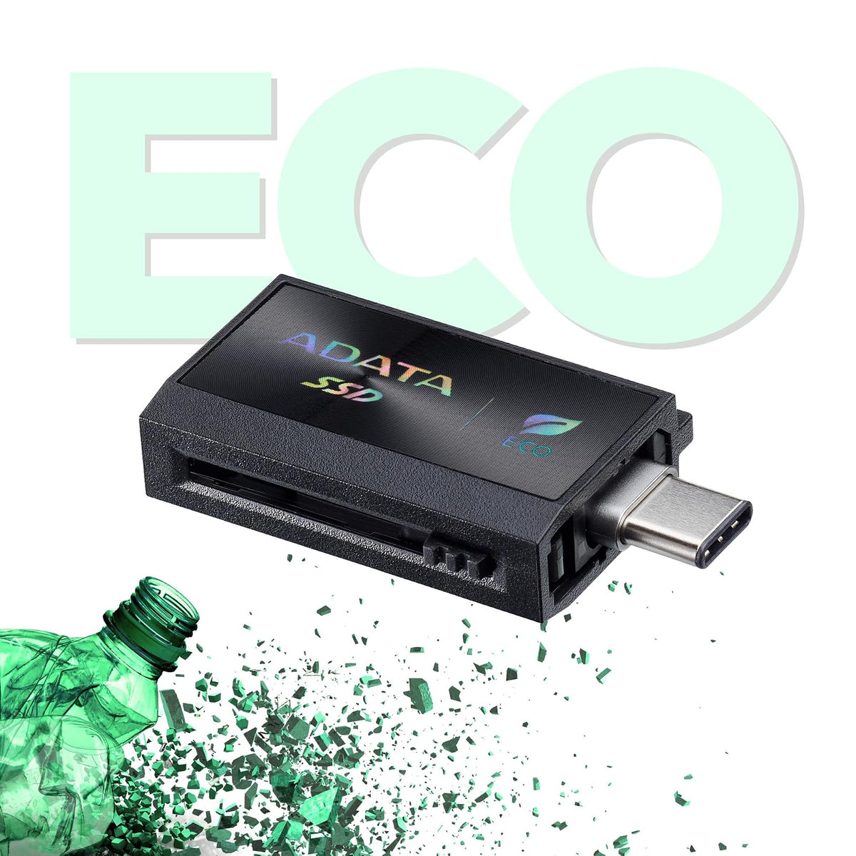 ADATA Ssd Externo Sc730 512GB 600MB/S Eco Fabricado con 50% de Pl?stico Pcr | Sc730-512g-cacti