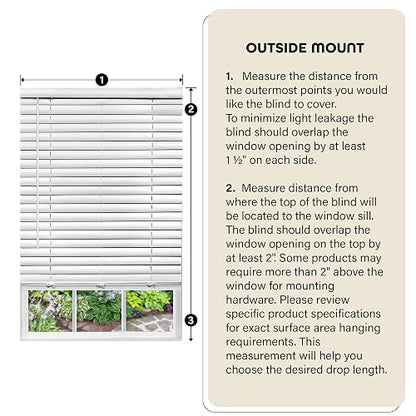 Achim Home Furnishings Cordless GII Luna 2" Vinyl Venetian Blind, 48" x 64", Mahogany