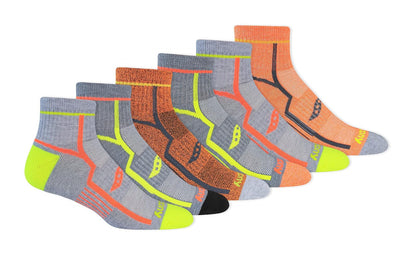 Saucony Rundry Bolt Performance Quarter Socks, Available in L-xl (6, 12 Pairs) Calcetines para correr Hombre